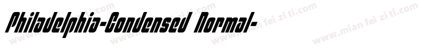 Philadelphia-Condensed Normal字体转换